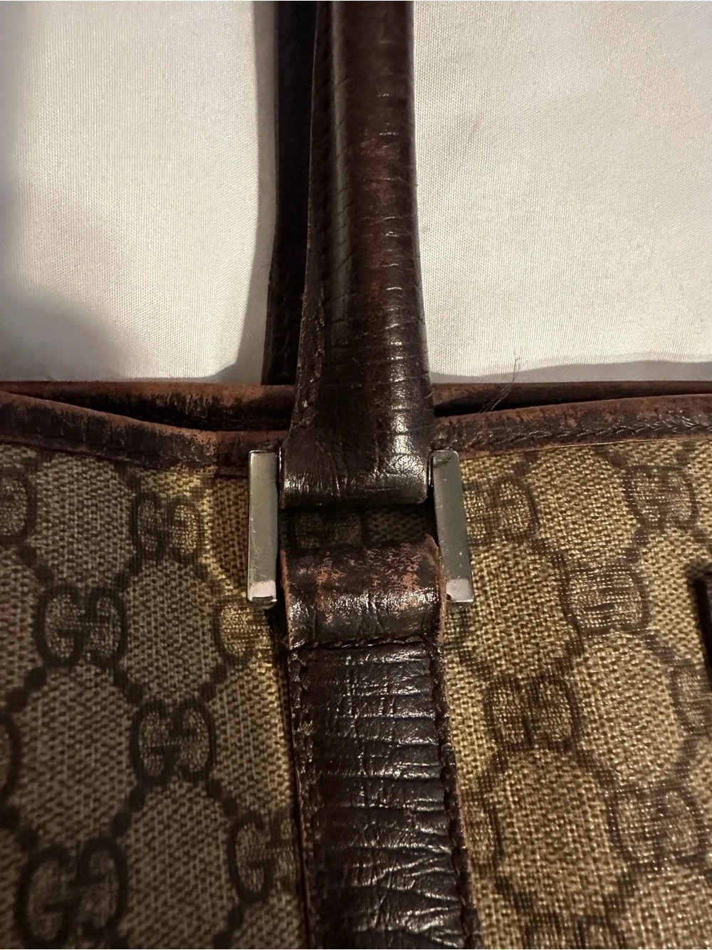 Gucci Brown Monogram Canvas Tote Bag